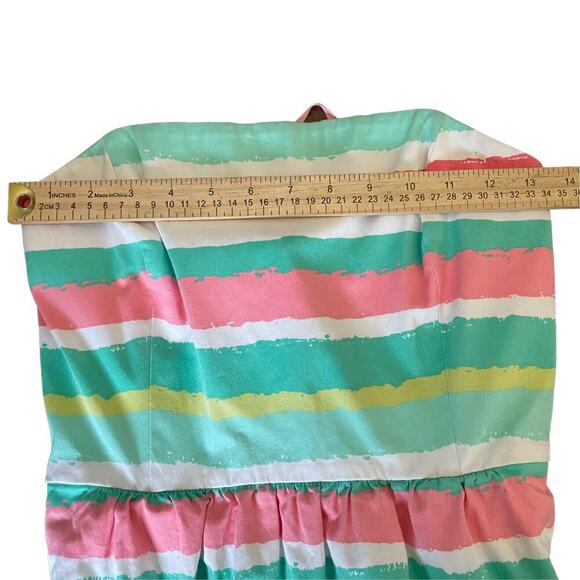 Vineyard Vines Pastel Striped Strapless Mini Dress Size 2 - Picture 5 of 6